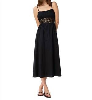 NEW CAMI NYC octavia cotton dress in black